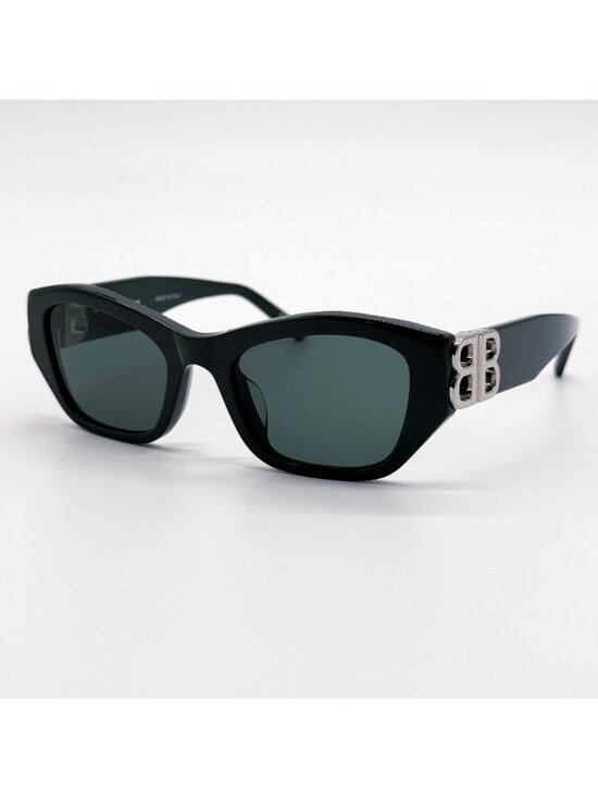 NEW BALENCIAGA BB0311SK 004 SUNGLASSES GREEN GEOMETRIC UNISEX EYEWEAR BALENCIAGA main image 8